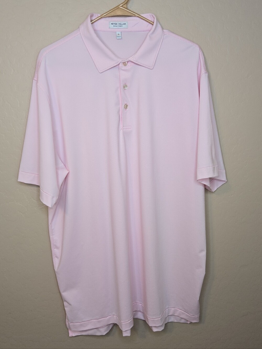 Peter Millar Light Pink Summer Comfort Polo